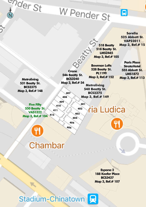 Five Fifty location map 1