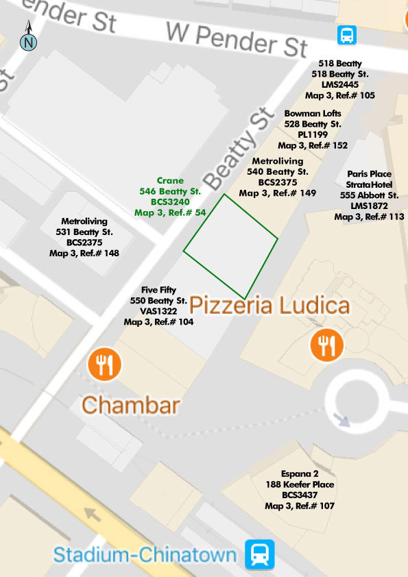 Crane location map 1