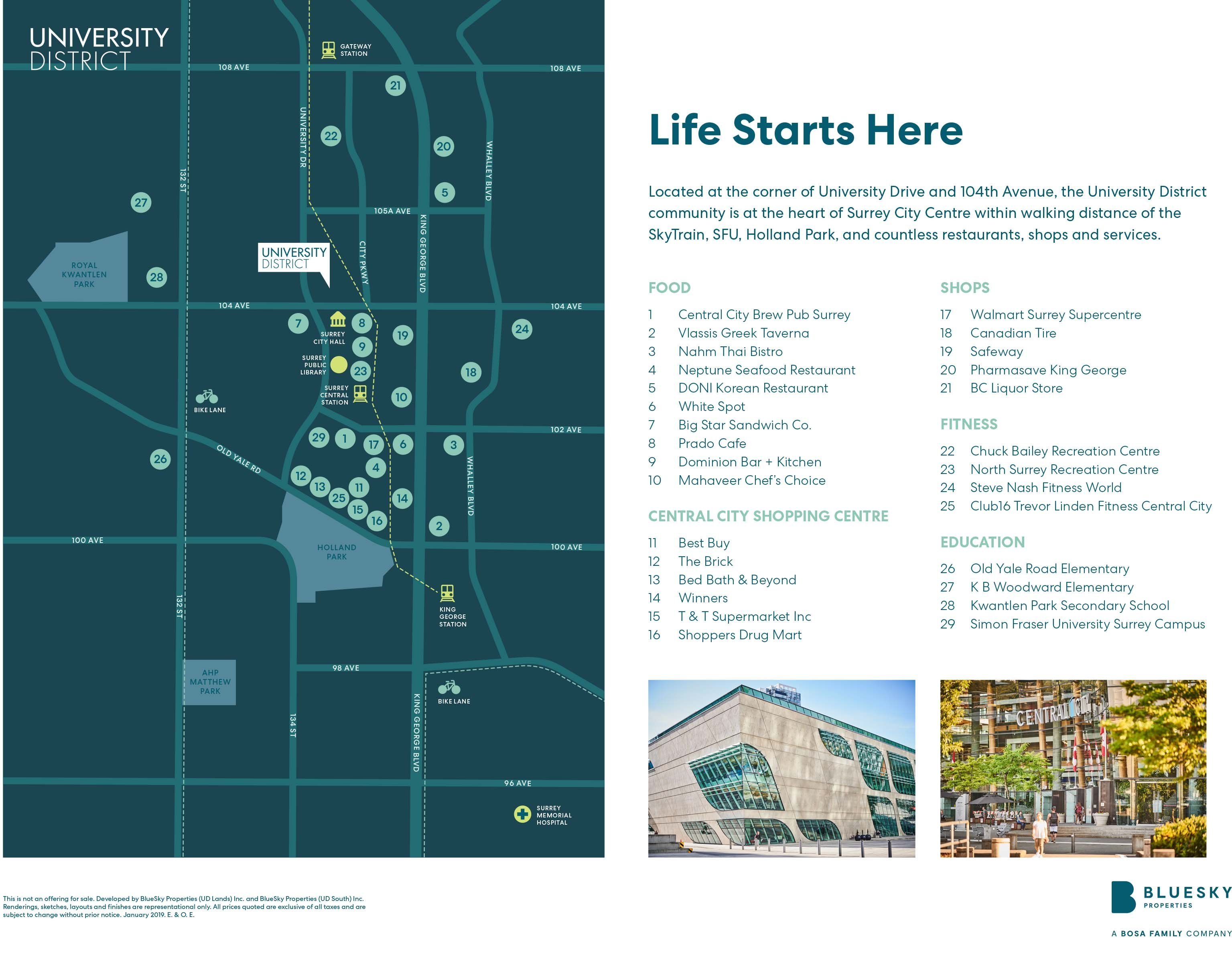 University District 2 - South Tower location map 1