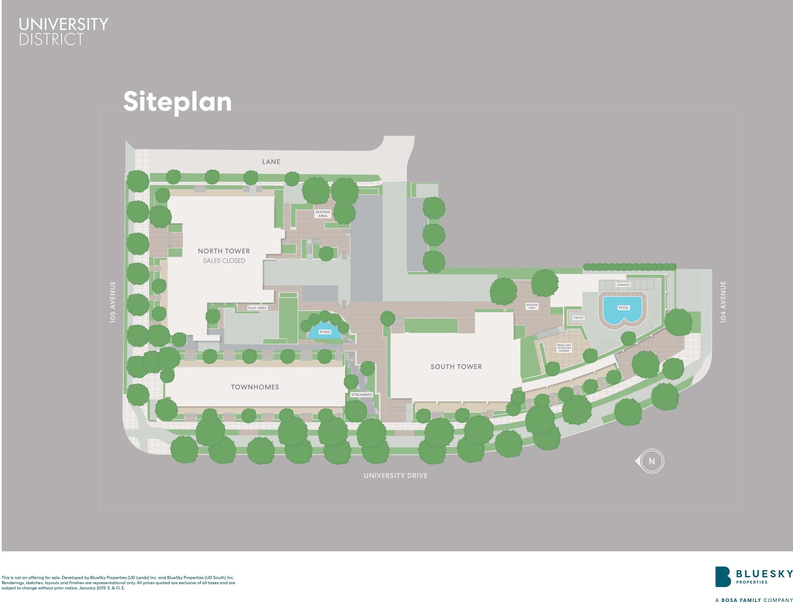 University District 2 - South Tower location map 2