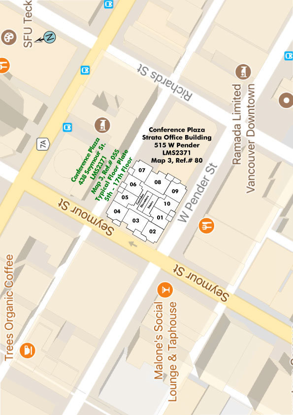 Conference Plaza location map 1