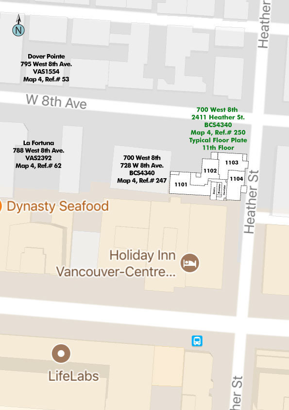700 West 8th location map 1