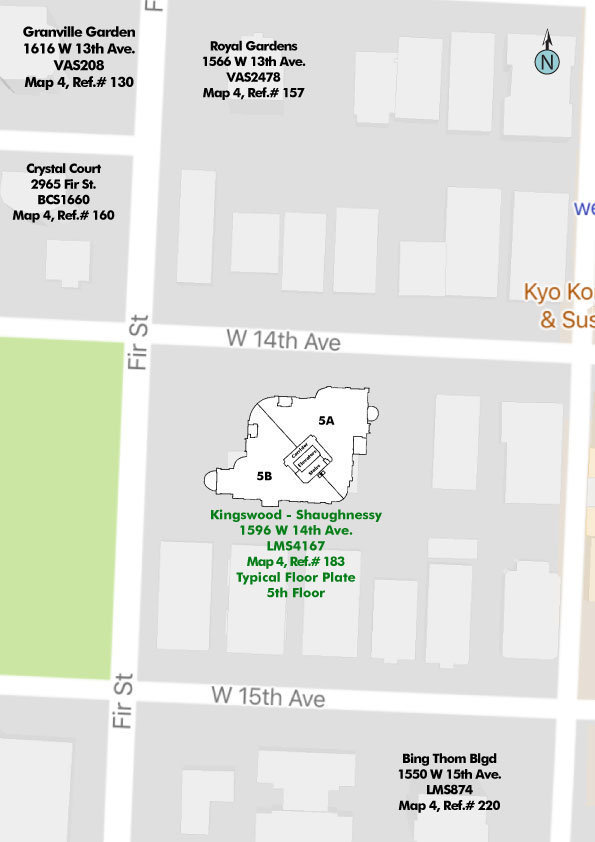 The Kingswood - Shaughnessy location map 1