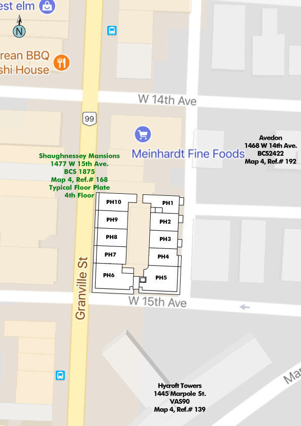 Shaughnessy Mansions location map 1
