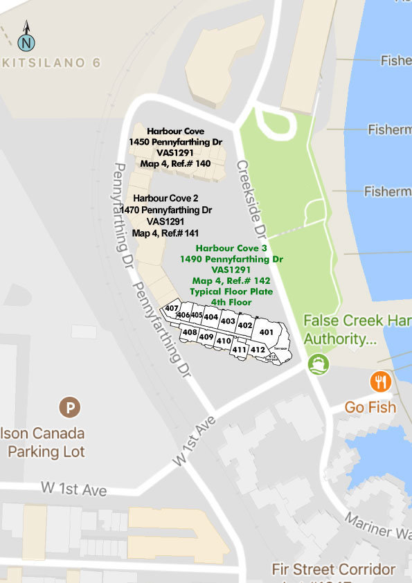 Harbour Cove 3 location map 1