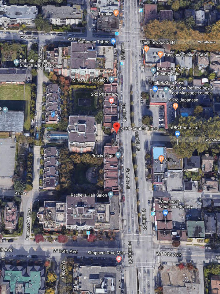 Pacifica City Homes location map 2