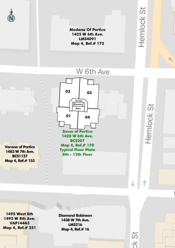 Siena Of Portico location map 1