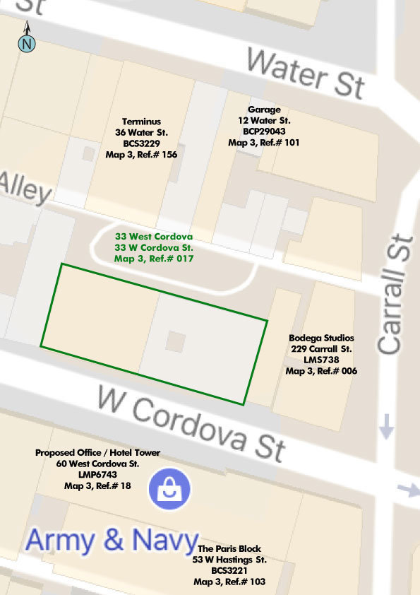 33 W Cordova location map 2