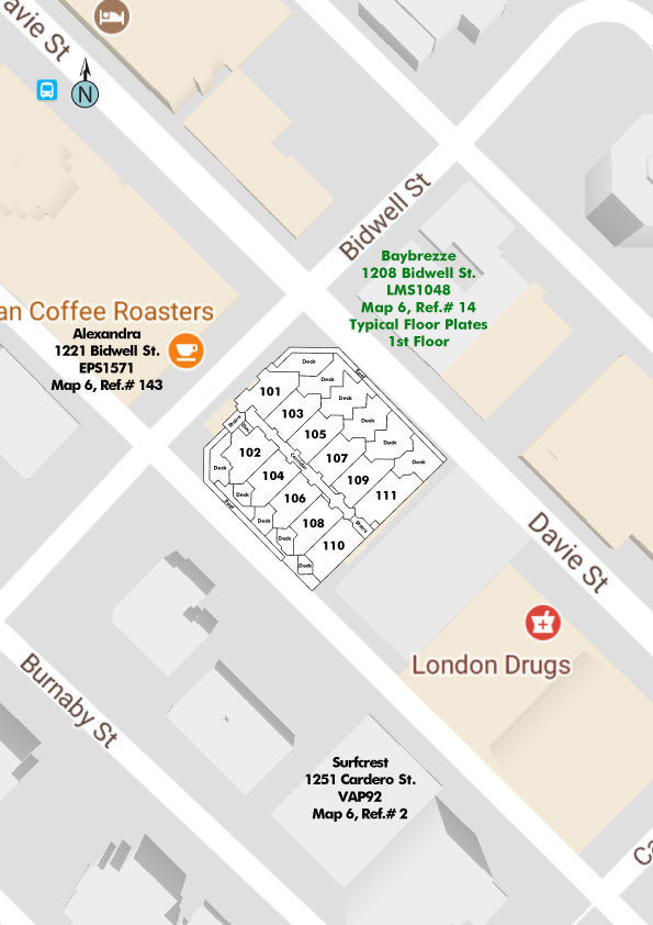 Baybreeze location map 1