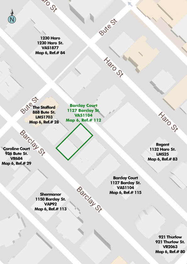 Barclay Court location map 1
