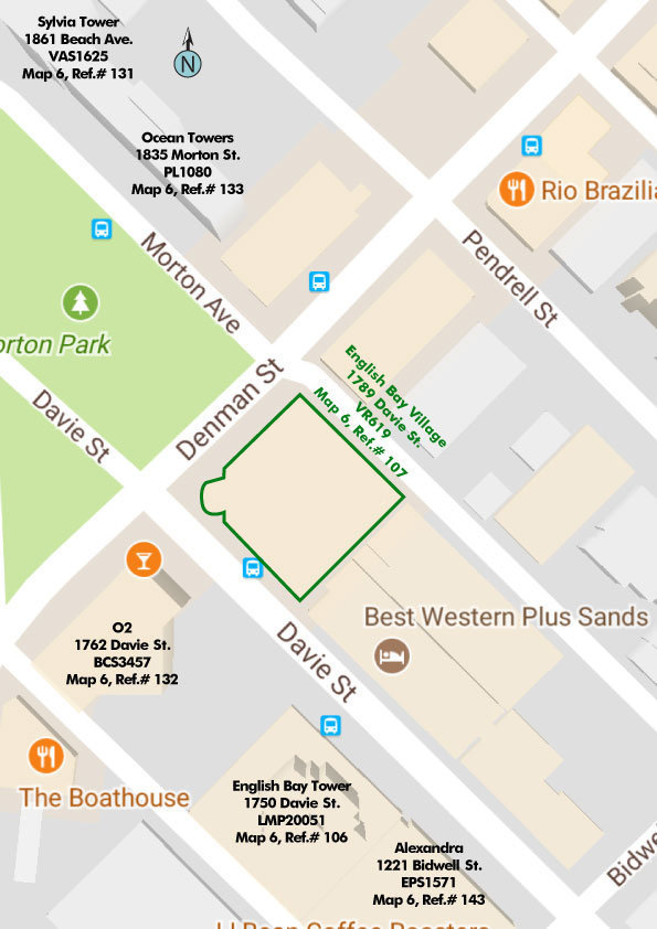 English Bay Village location map 1
