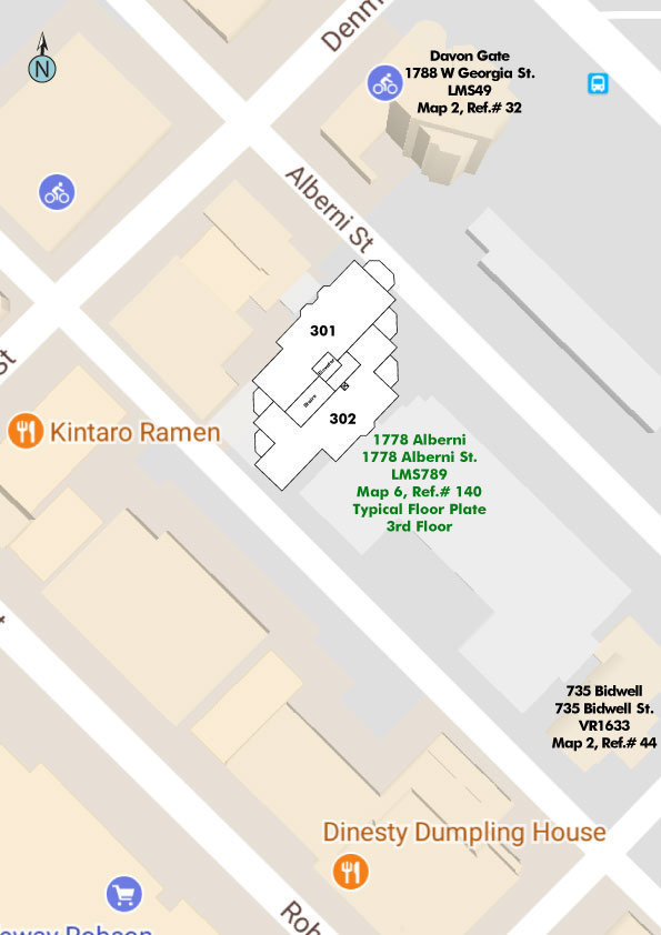1778 Alberni location map 1