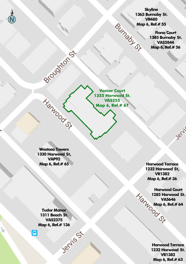 Vanier Court location map 1