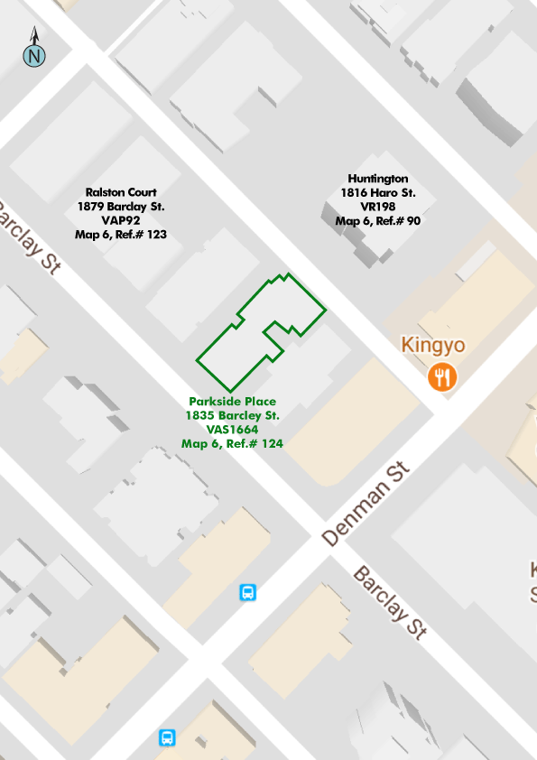 Parkside Place location map 1