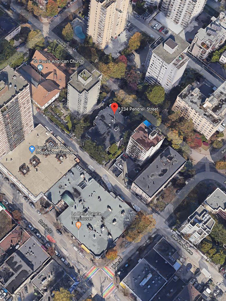 The Pendrell location map 2