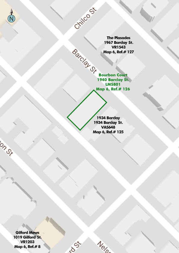 Bourbon Court location map 1