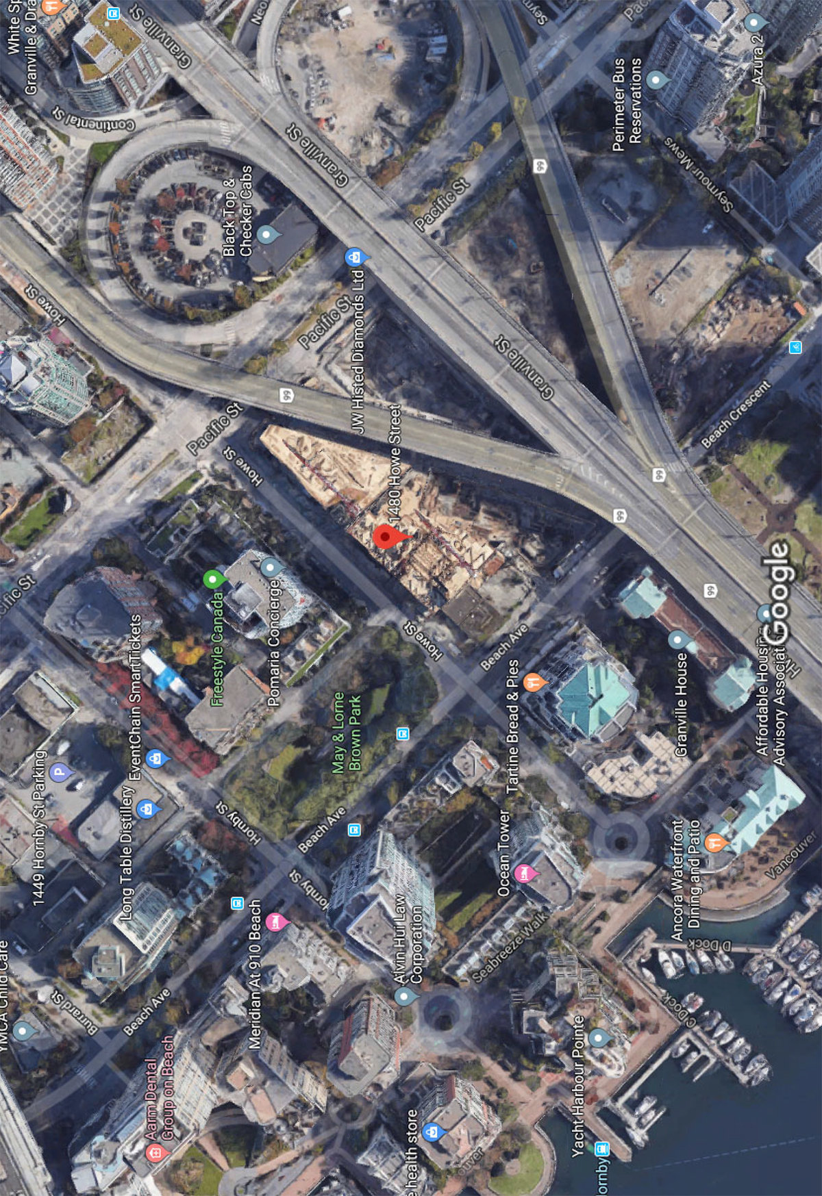 Vancouver House location map 2