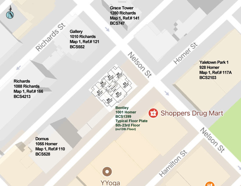 The Bentley location map 1