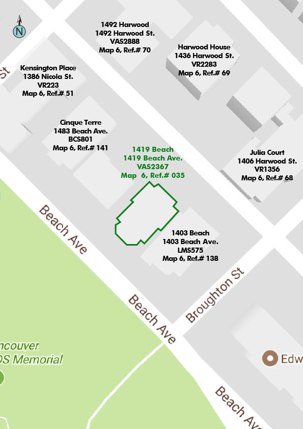 1419 Beach location map 1