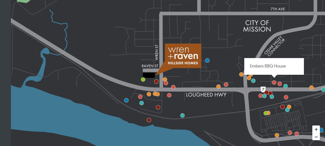 Wren + Raven location map 1
