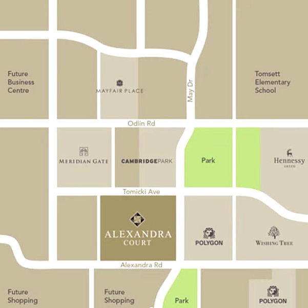 Alexandra Court location map 1