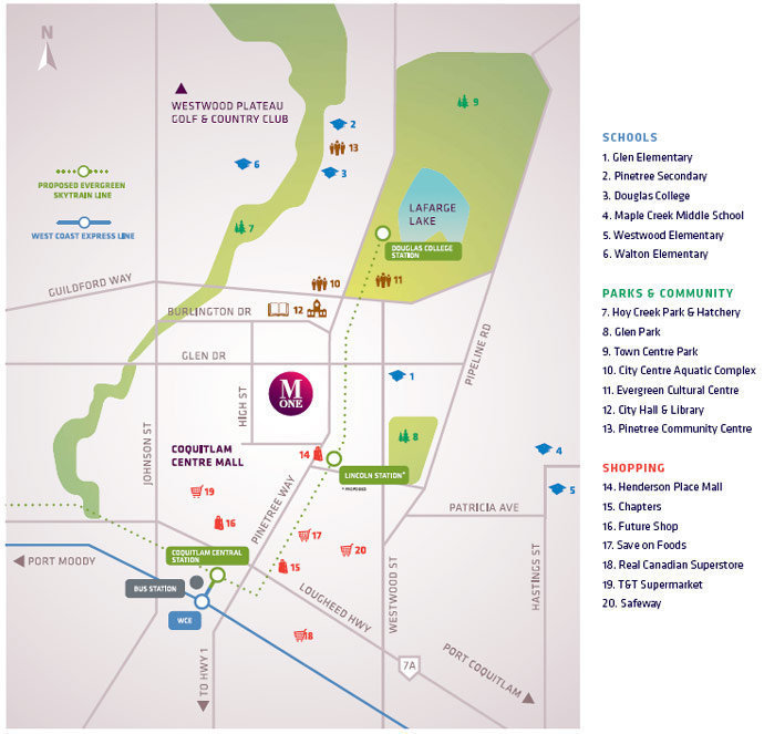 M1: Metropolitan Residences location map 1