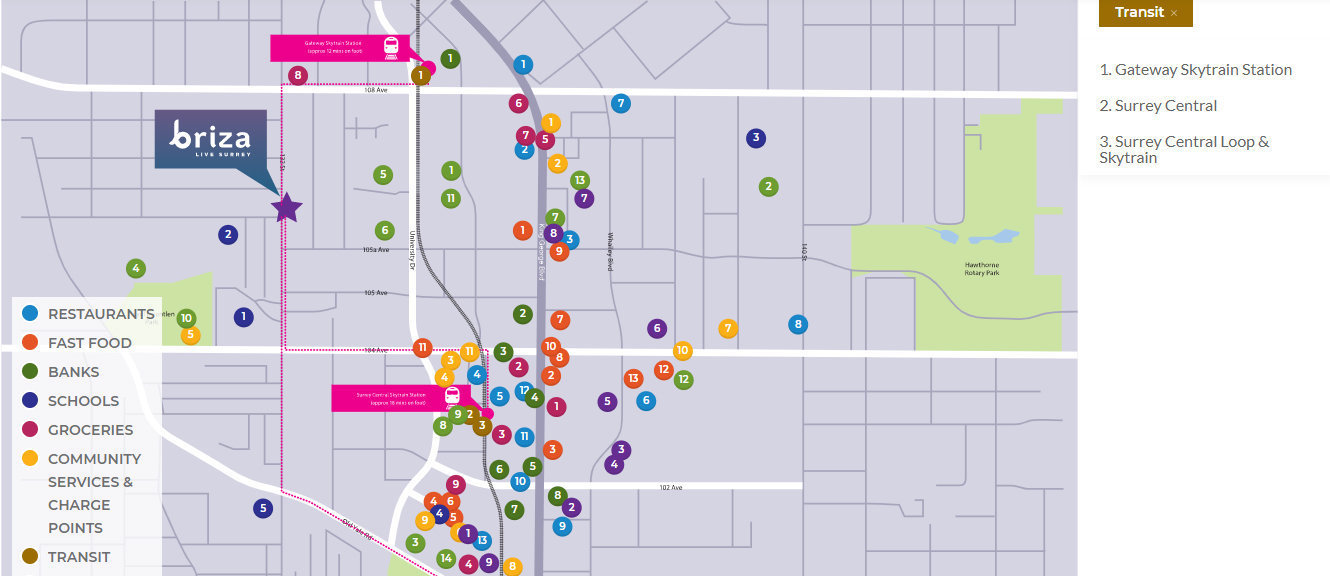 Briza location map 5