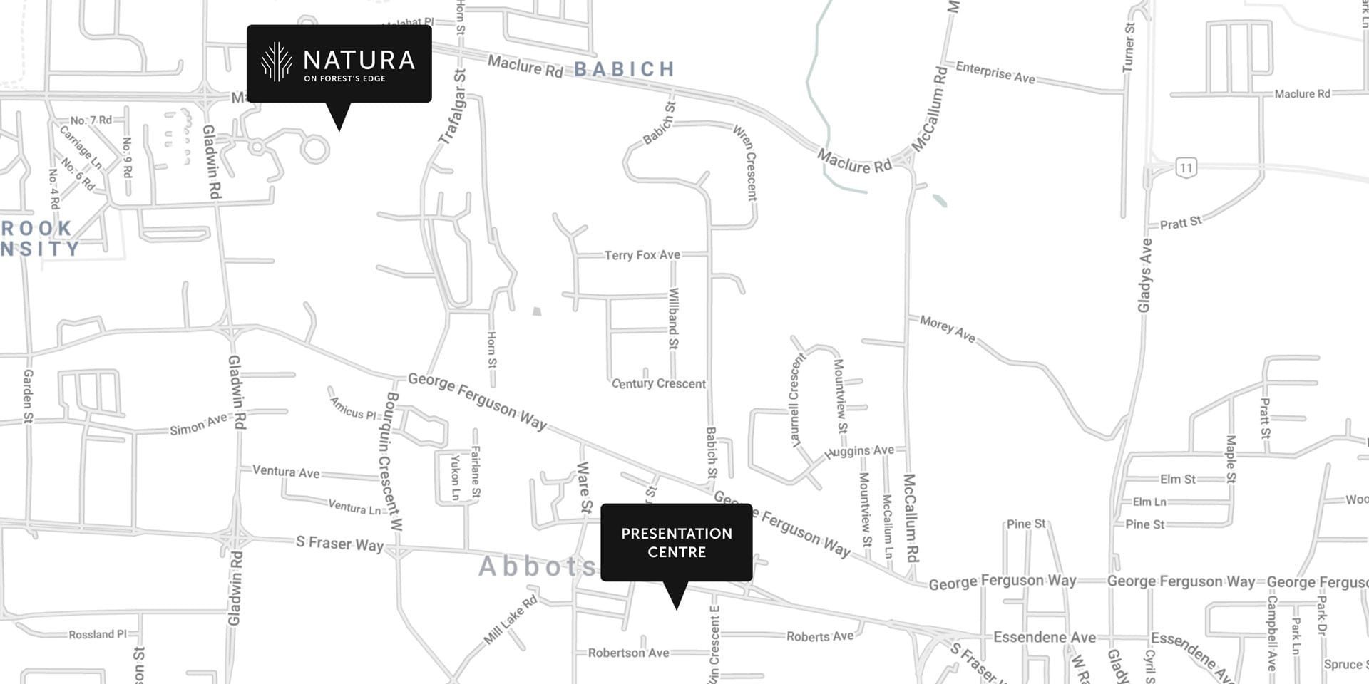 Natura on Forest's Edge location map 1