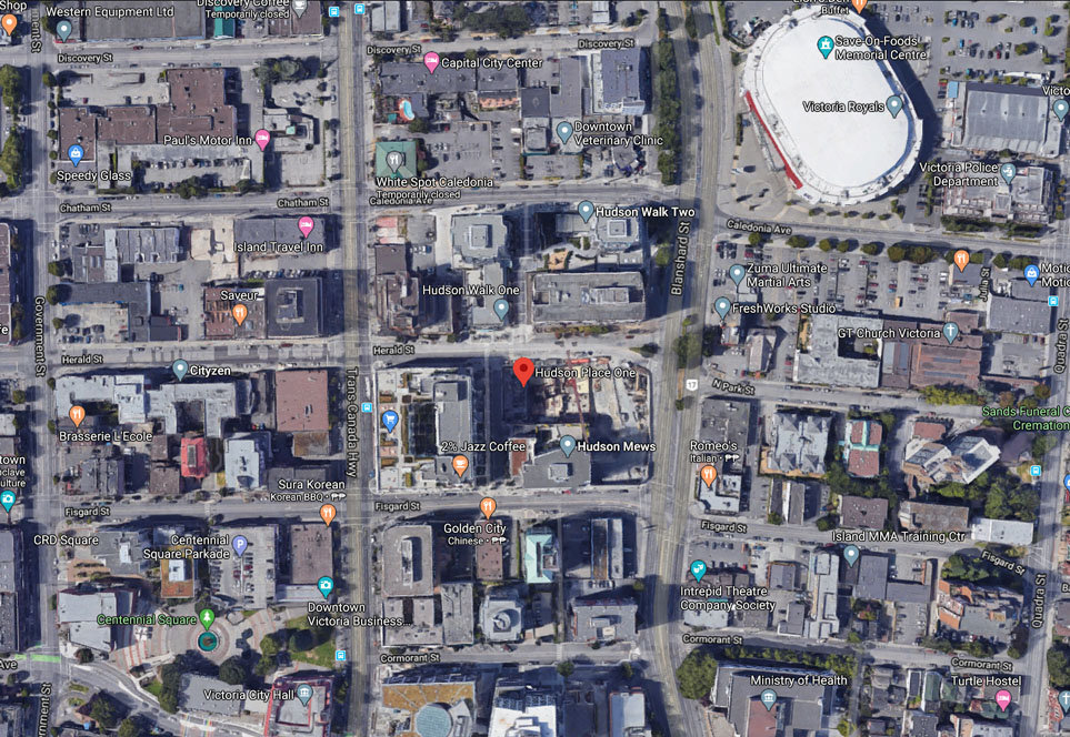 Hudson Place One location map 2