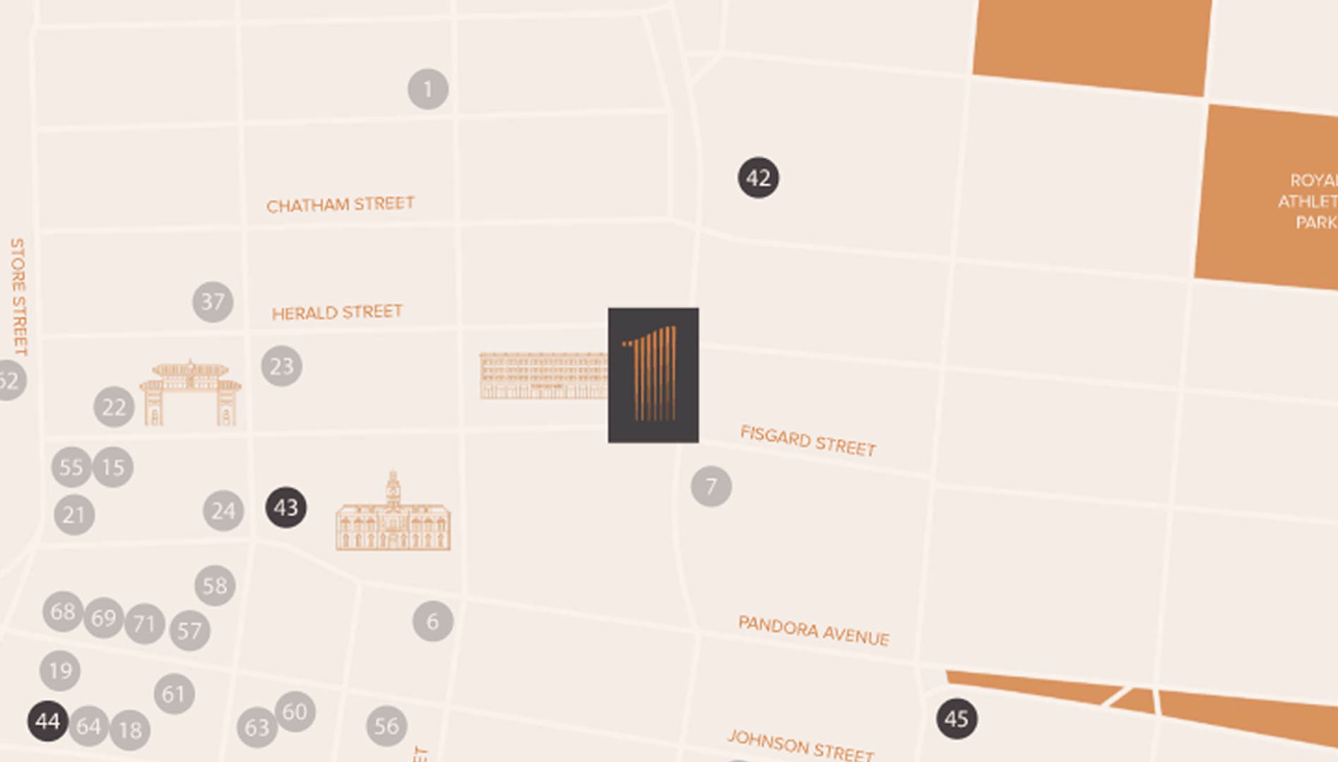 Hudson Place One location map 4