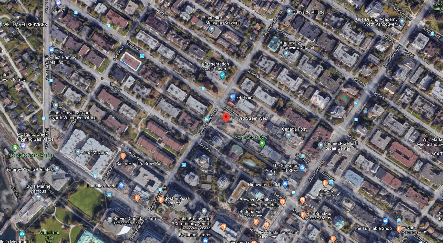 West Third location map 2