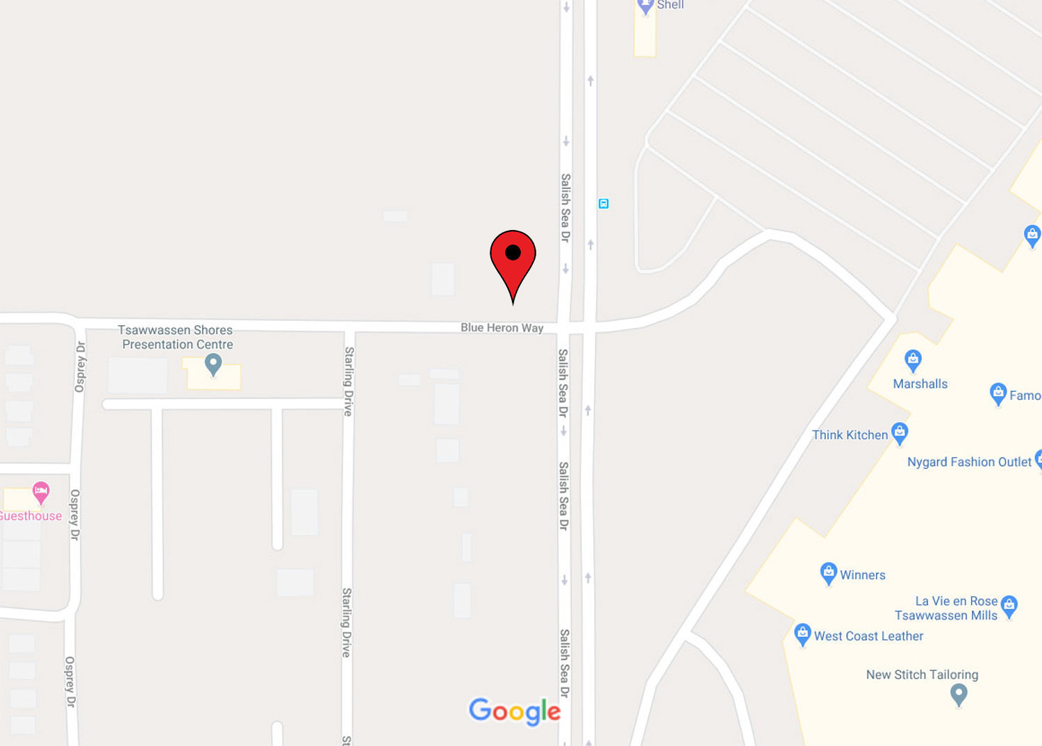West Coast Estates, Tsawwassen location map 2