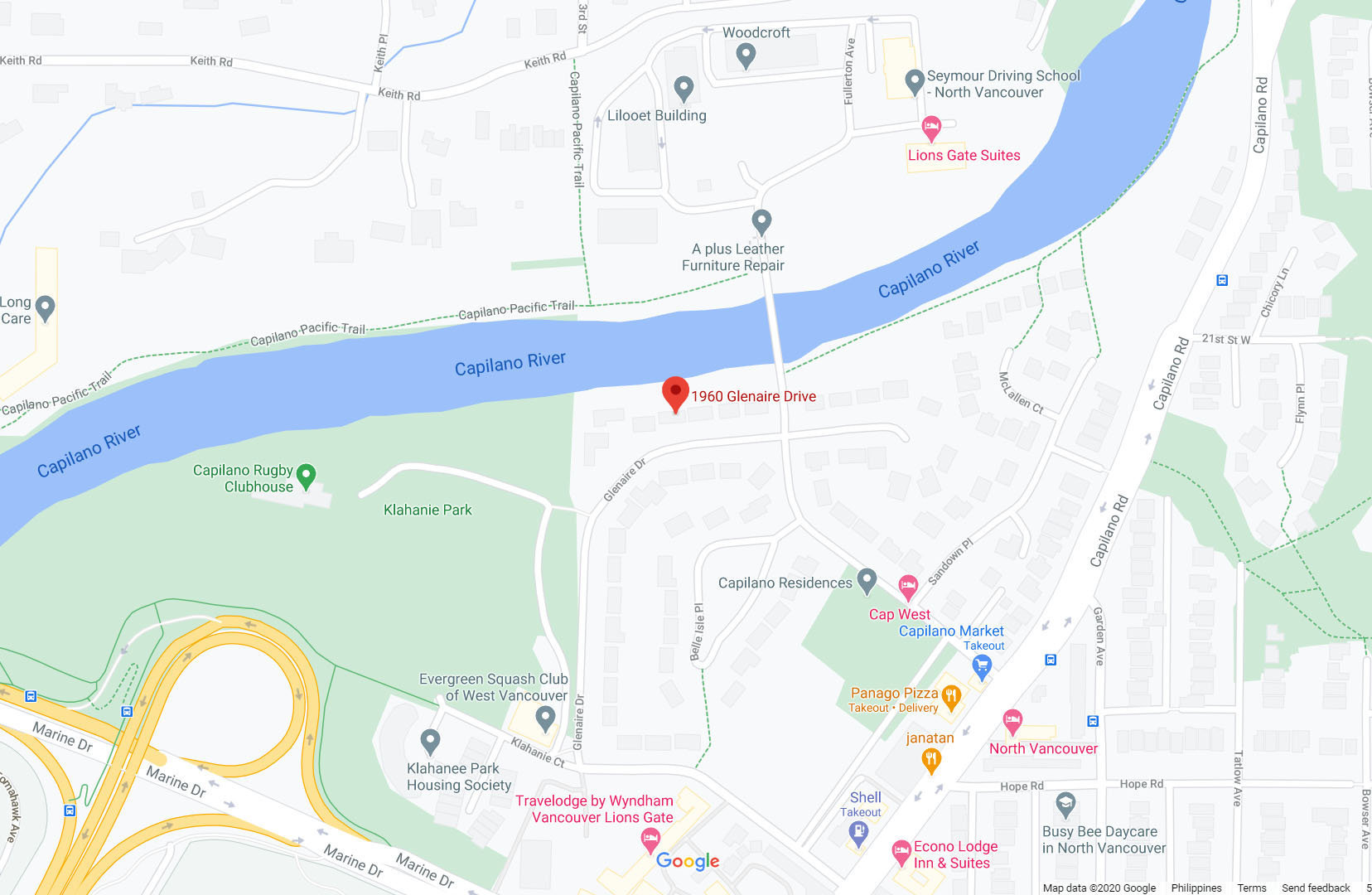 Holland Row location map 1