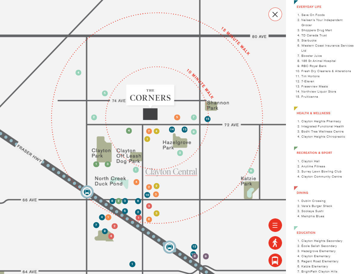 The Corners location map 1