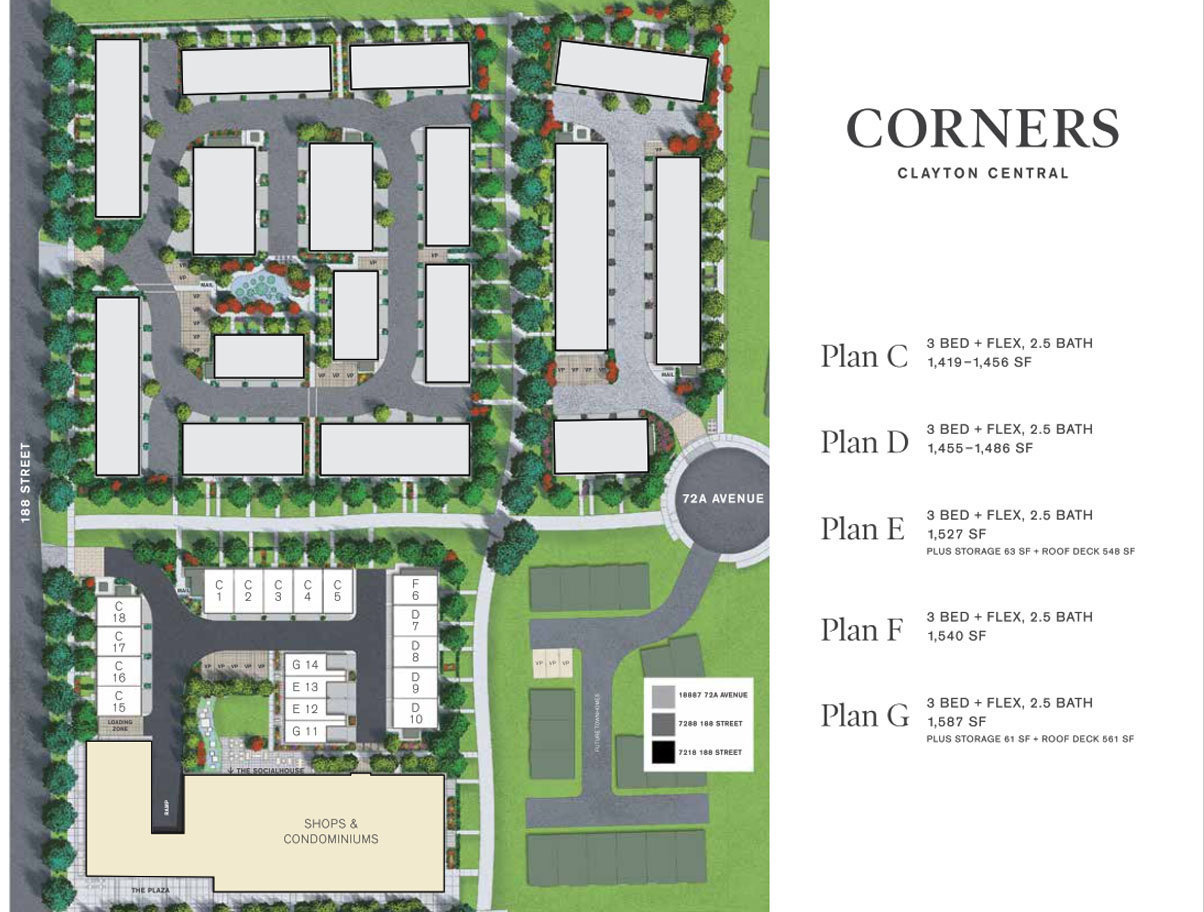 The Corners location map 2