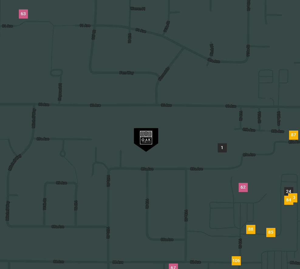 Oak Terrace location map 1