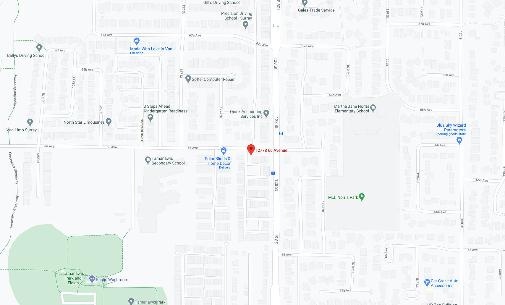 Hathaway Village location map 1