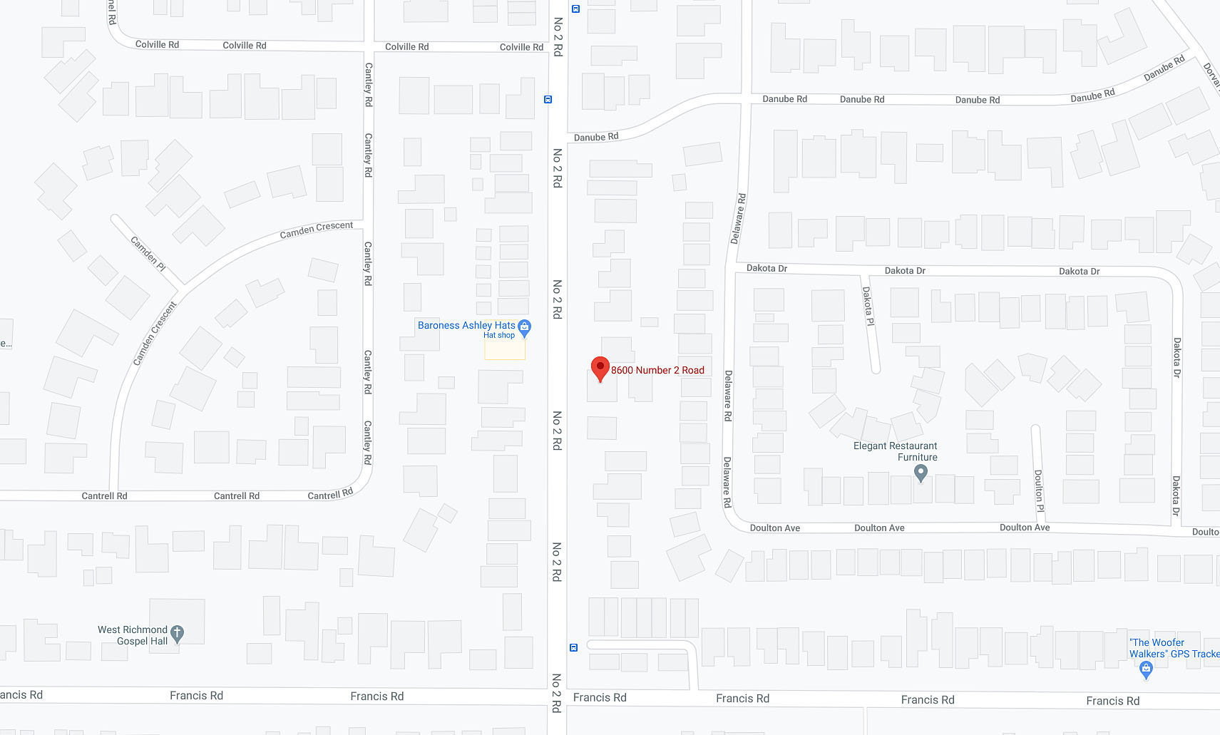 Amherst Lane location map 2