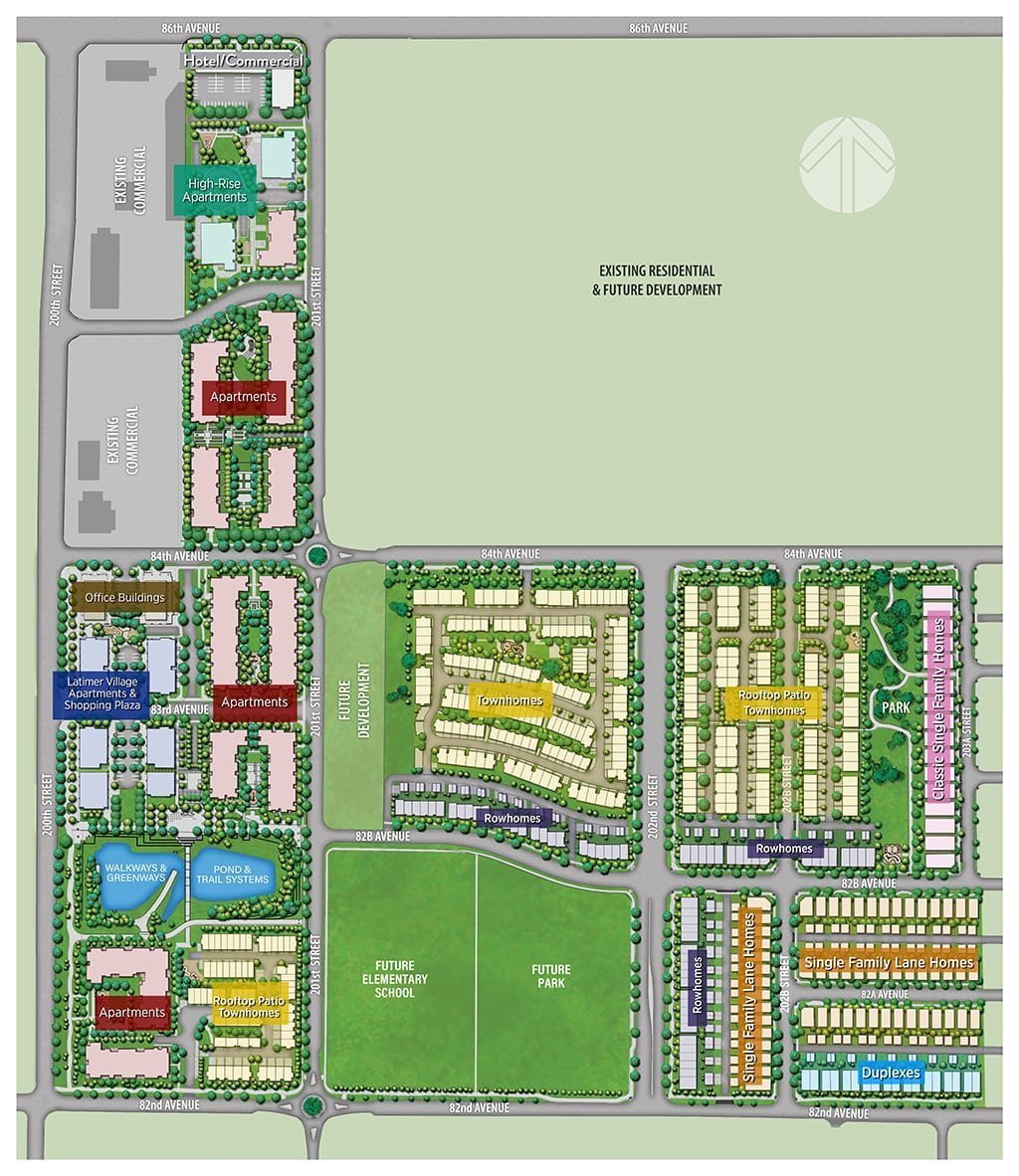Latimer Heights - Parkside Townhomes location map 3