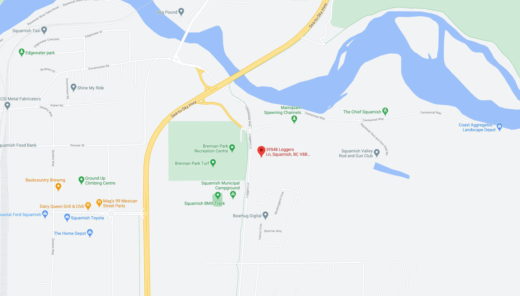 Seven Peaks location map 2