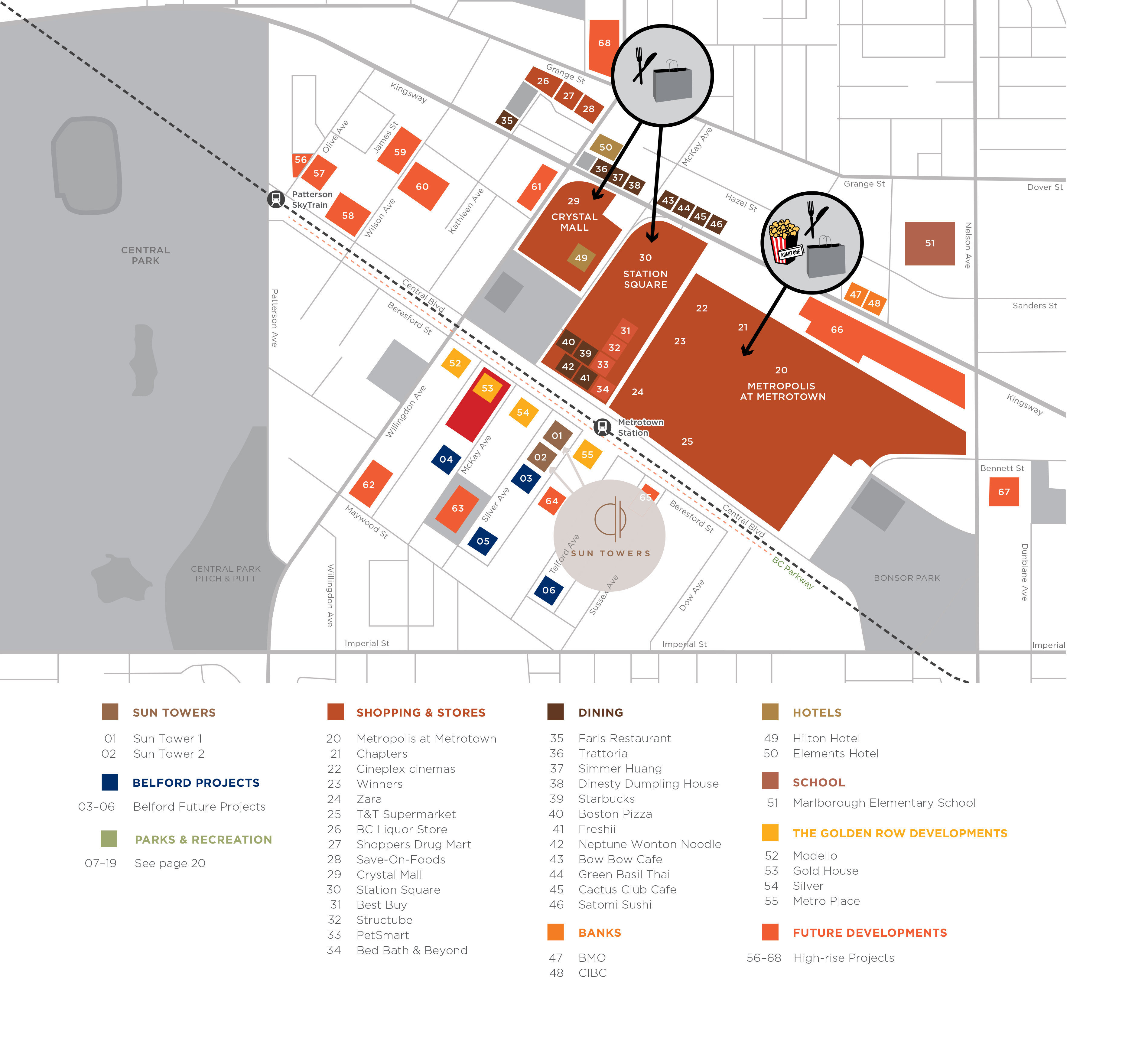 Sun Tower 1 location map 2