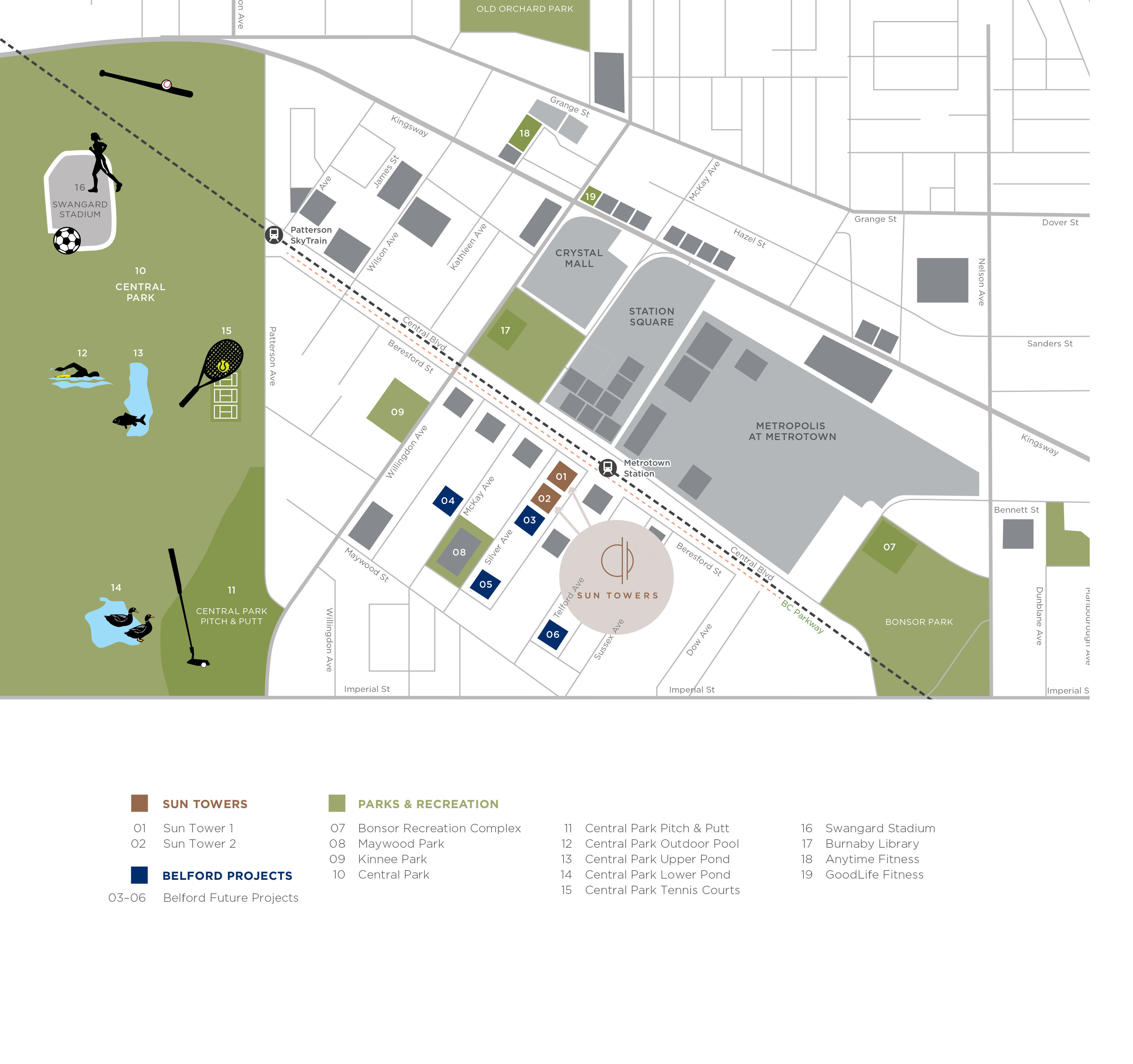 Sun Tower 1 location map 3