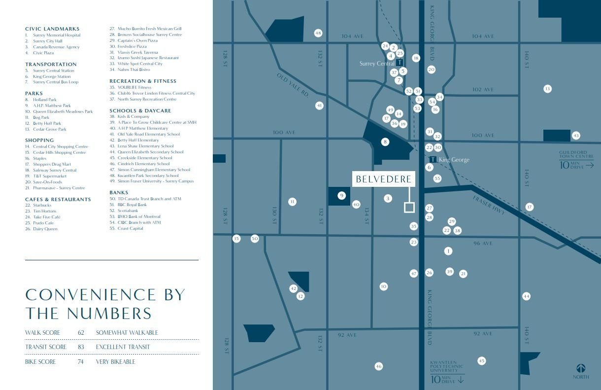 Belvedere location map 2