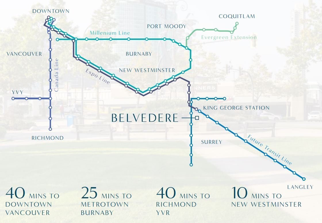 Belvedere location map 1