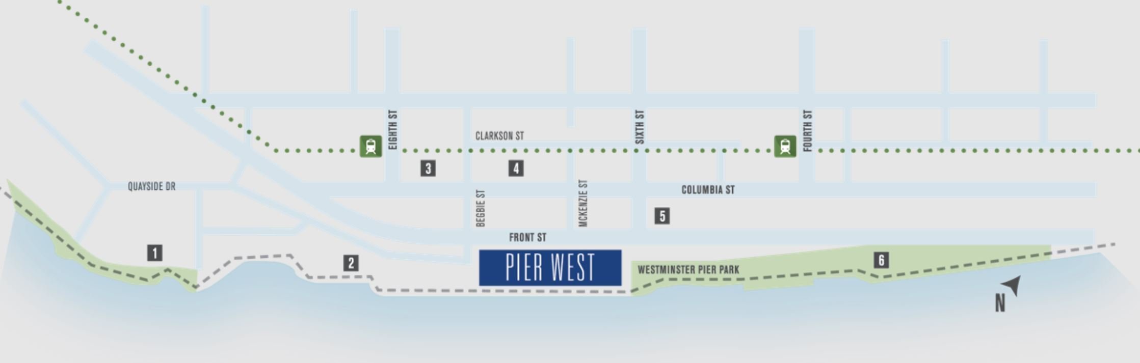 Pier West (Tower I - West Tower) location map 1