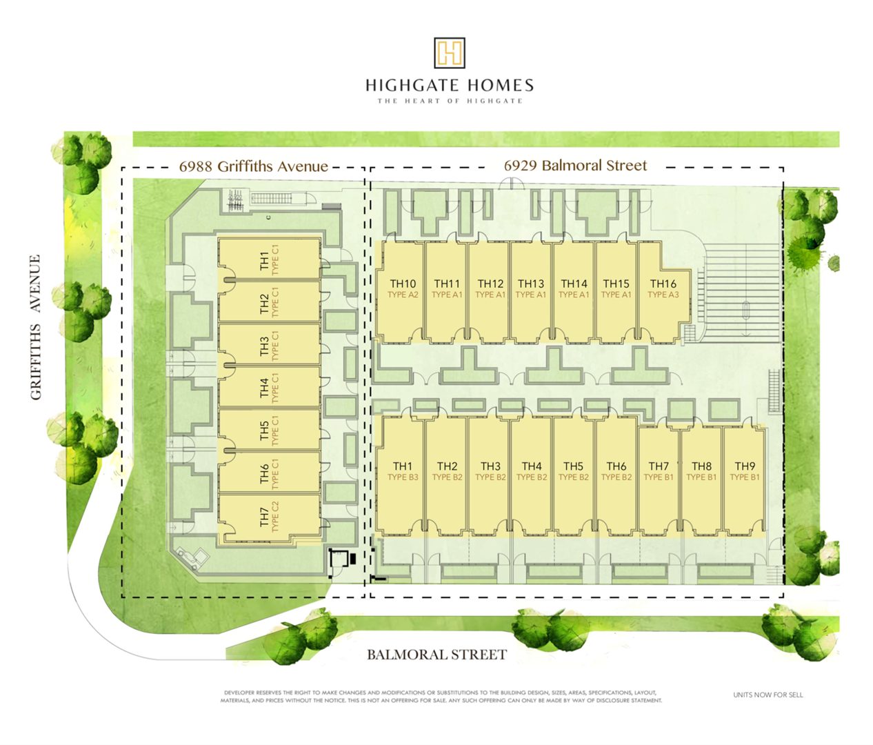 Highgate Homes location map 1