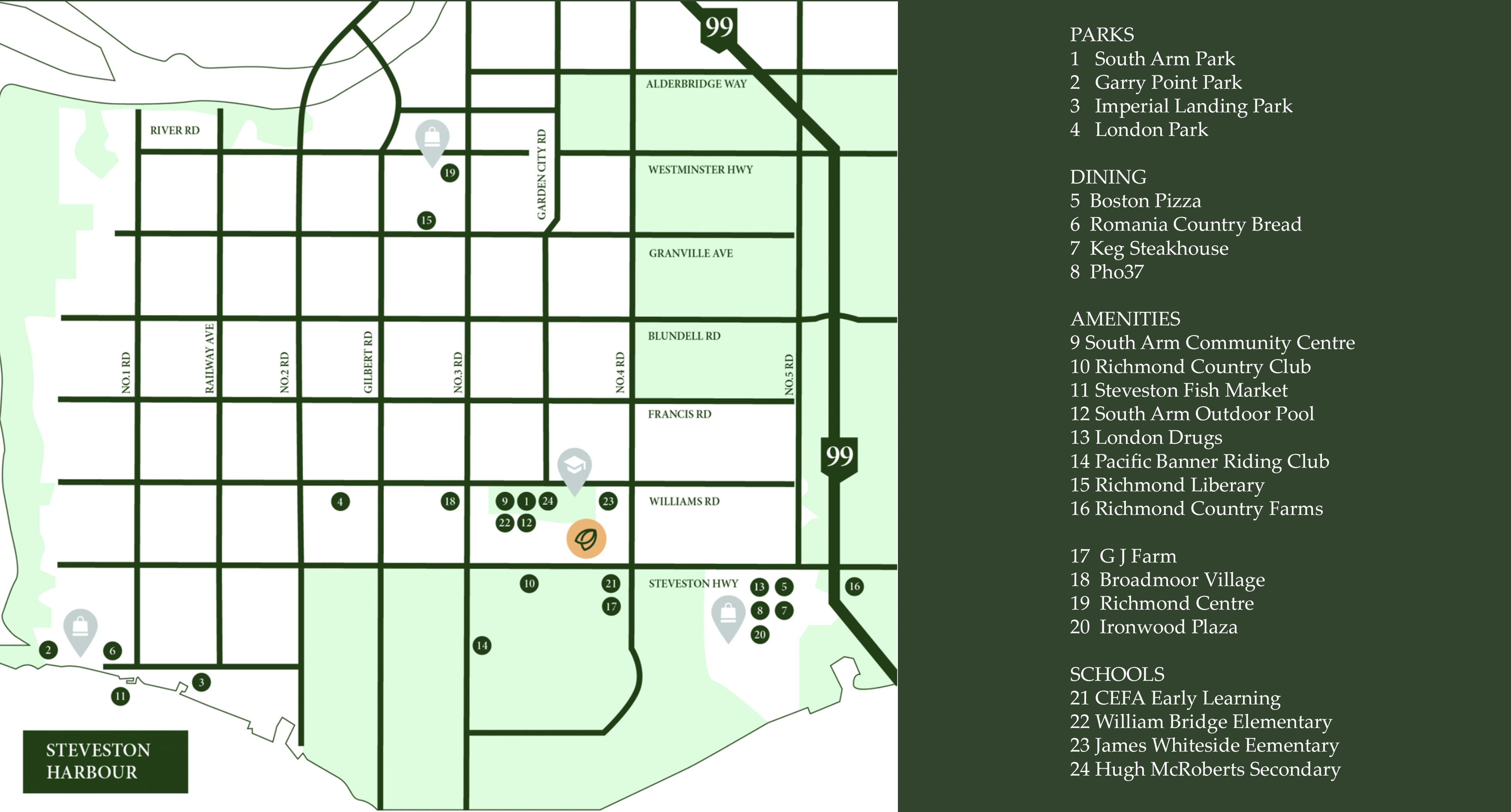 Ardor Steveston location map 2