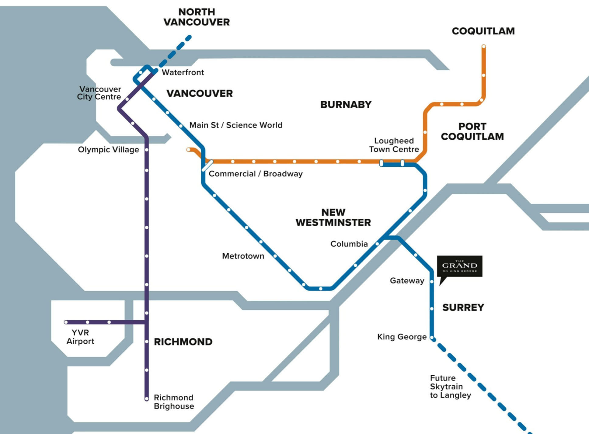 The Grand on King George location map 3