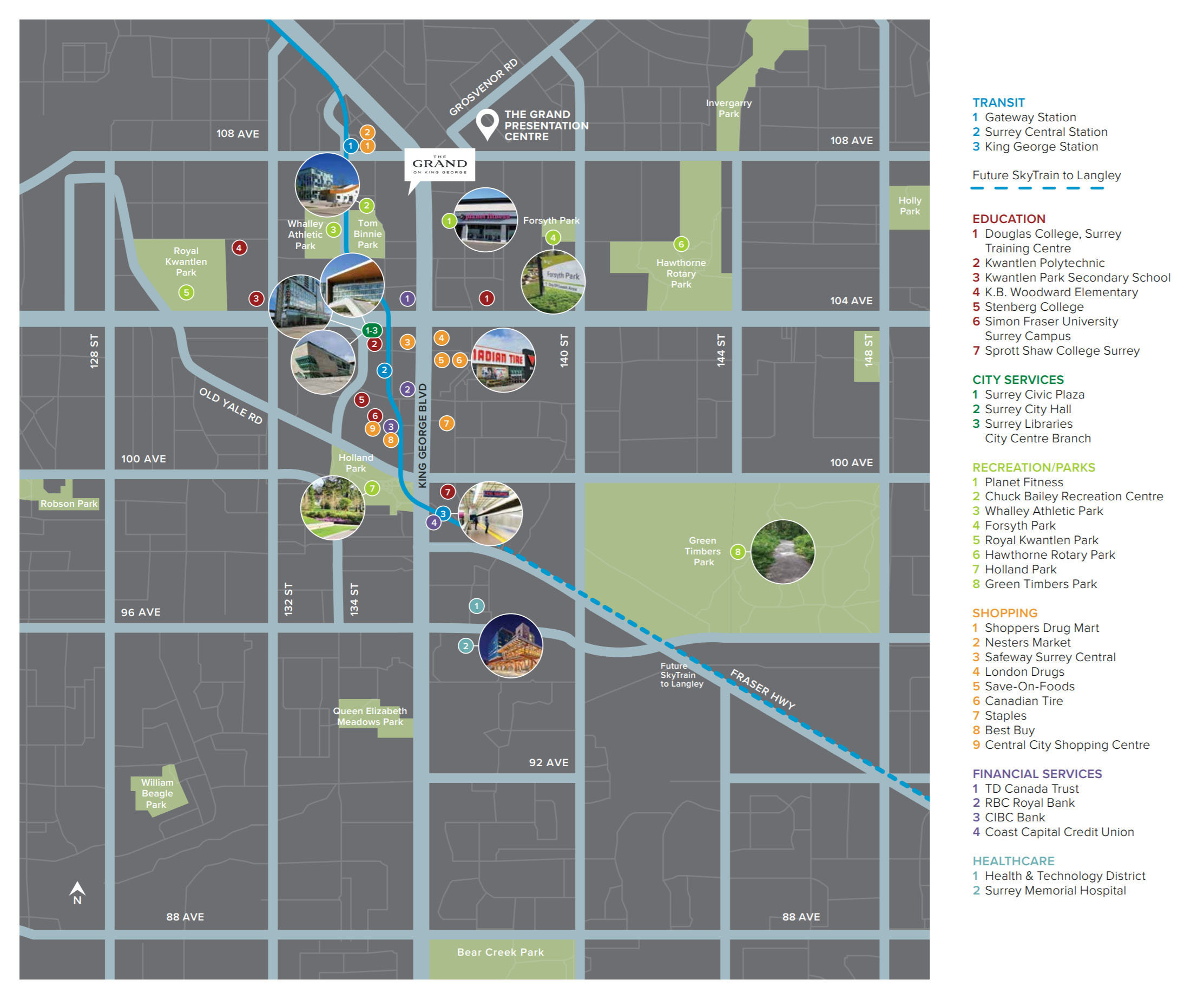 The Grand on King George location map 4
