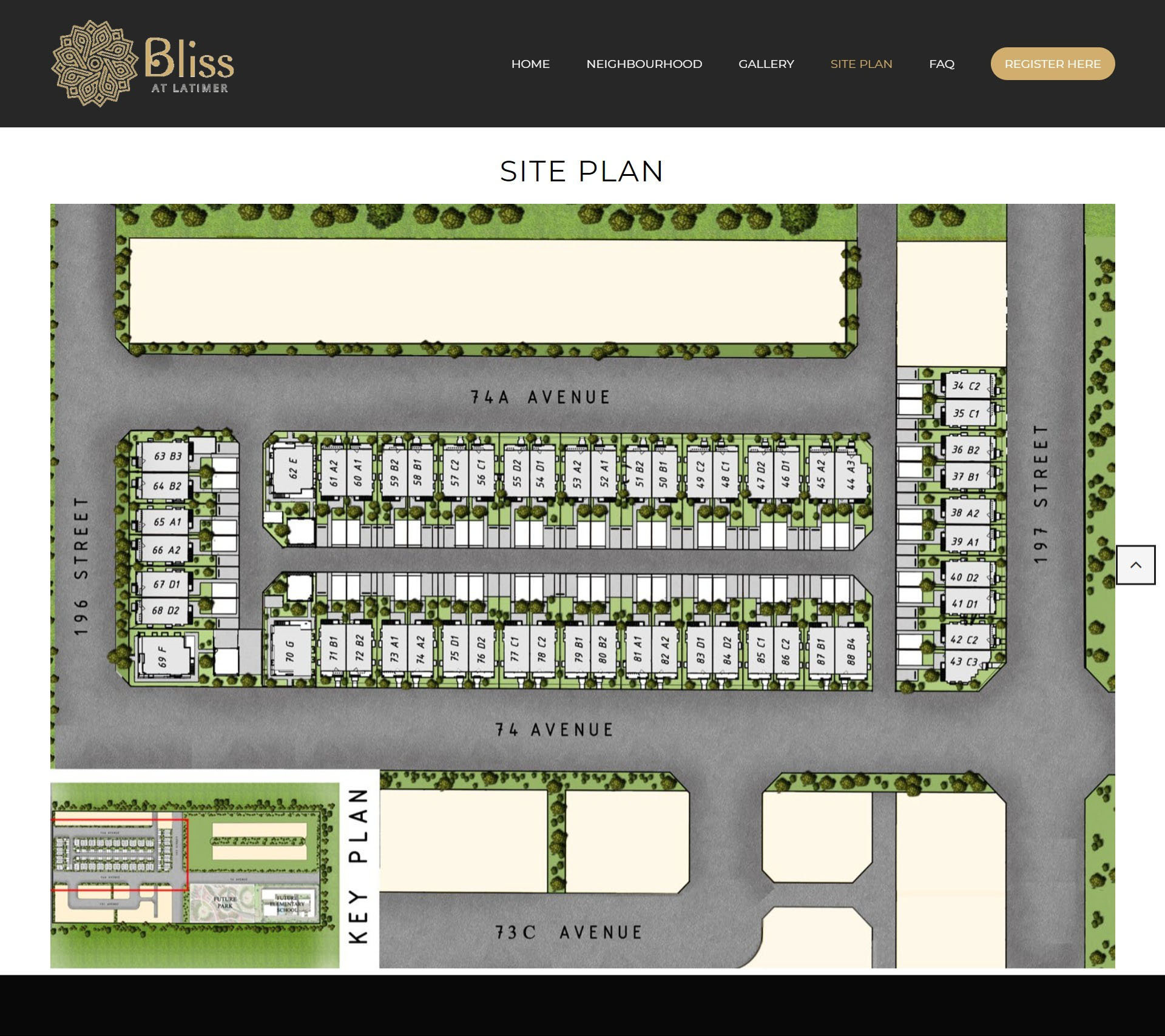 Bliss at Latimer location map 1